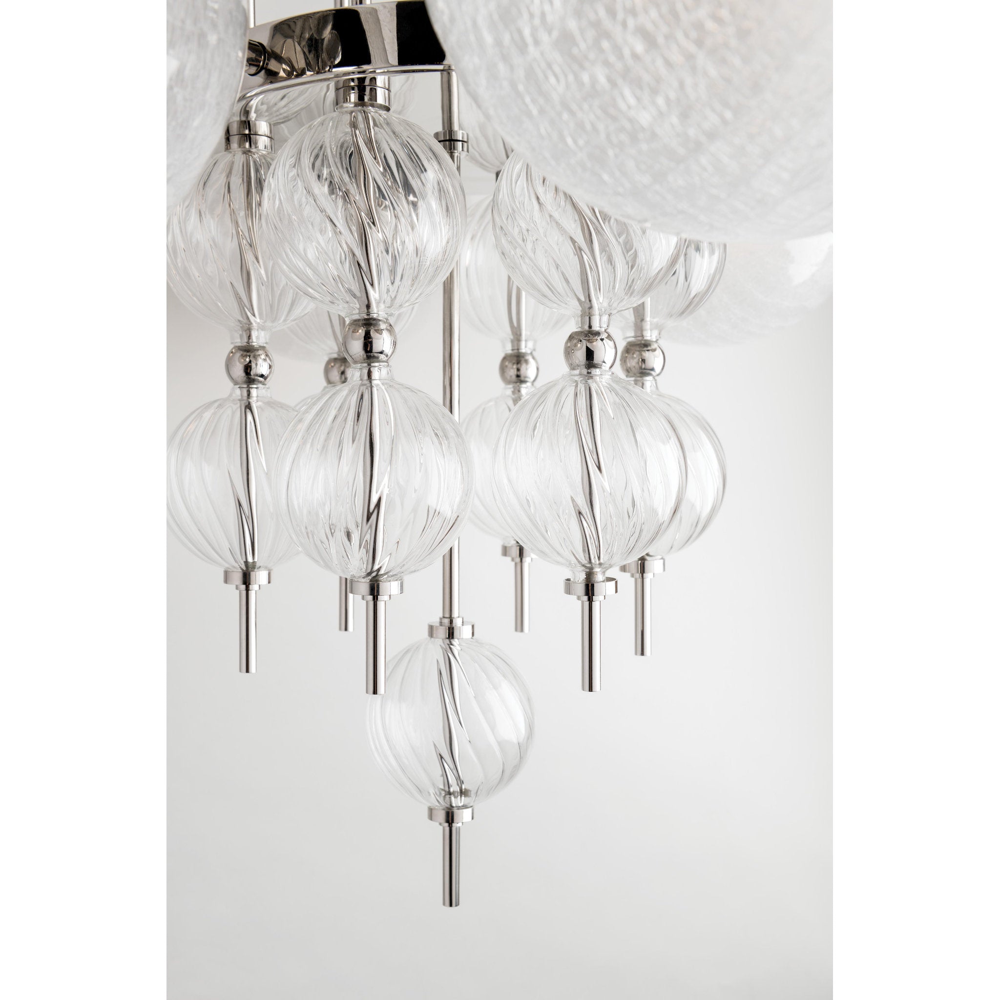 Calypso 6-Light Chandelier in Polished Nickel 27.25L x 27.25W x 25H