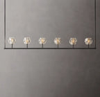 Boule De Cristal Clear Glass Linear Chandelier 60"