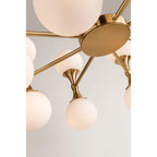 Astoria 16-Light Chandelier in Aged Brass 27L x 27W x 13.5H