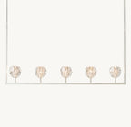 Boule De Cristal Clear Glass Linear Chandelier 48"