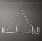 19TH C. ENGLISH OPENWORK ROUND CHANDELIER 72"