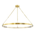 Rosendale 1-Light Chandelier in Aged Brass 42L x 42W x 2.25H