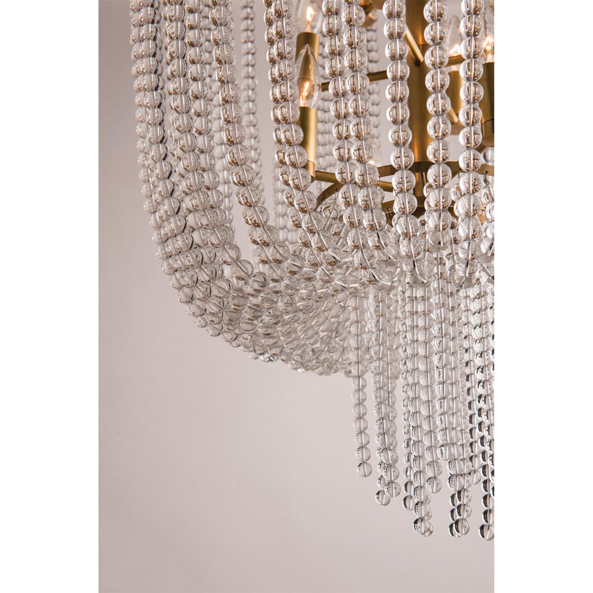 Royalton 12-Light Chandelier in Aged Brass 26L x 26W x 37.5H