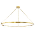 Rosendale 1-Light Chandelier in Aged Brass 56L x 56W x 2.25H