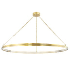 Rosendale 1-Light Chandelier in Aged Brass 56L x 56W x 2.25H