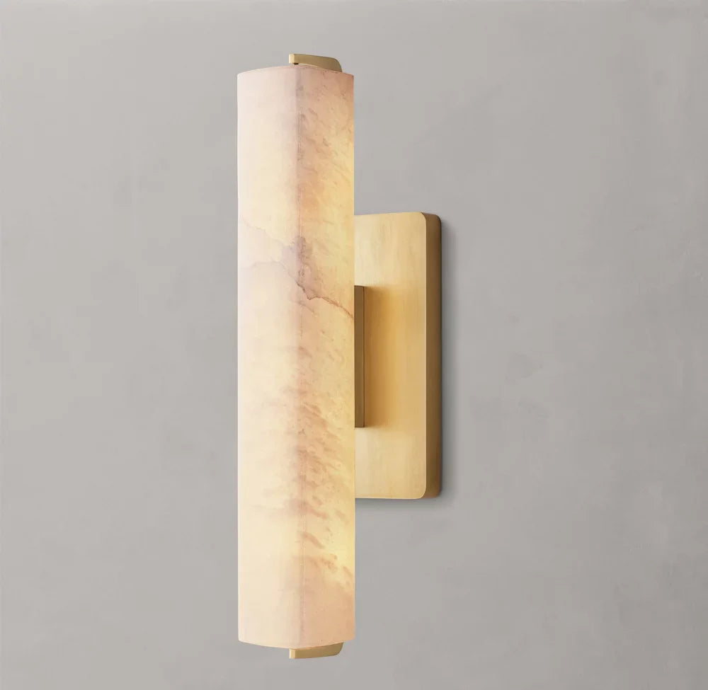 Audubon Alabaster Single Sconce