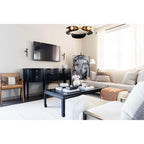 Hopper 9-Light Chandelier in Vintage Brass/Black Brass 32L x 32W x 25H