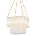 Moissanite 17-Light Chandelier in Aged Brass 20L x 20W x 18.25H