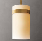 Ravelle Milk Glass Pendant 8"