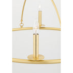 Howell 20-Light Chandelier in Aged Brass 47L x 47W x 42.25H
