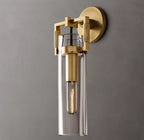 Machinist Glass Cylinder Sconce 12"