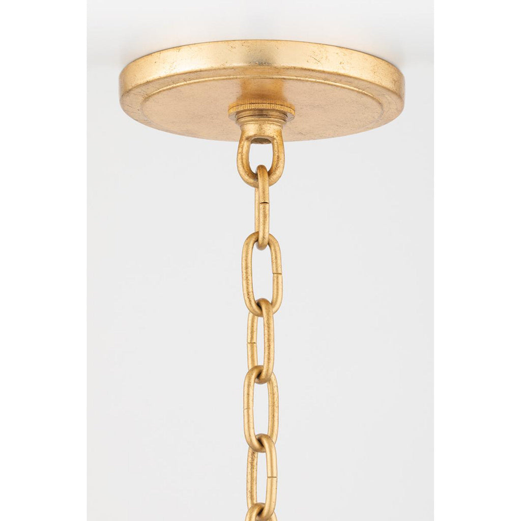 Danes 12-Light Chandelier in Vintage Gold Leaf 34L x 34W x 33H
