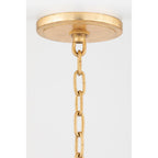 Danes 12-Light Chandelier in Vintage Gold Leaf 34L x 34W x 33H