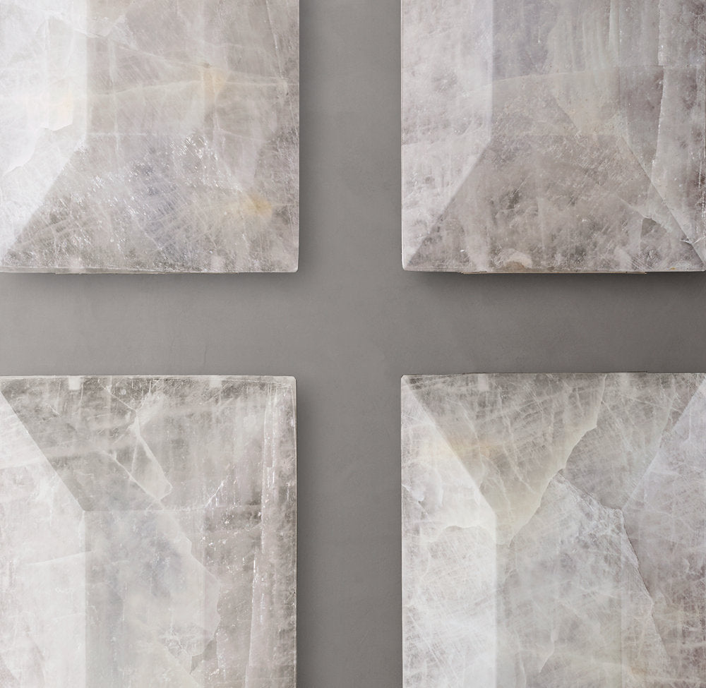 Harlow Calcite Triple Sconce