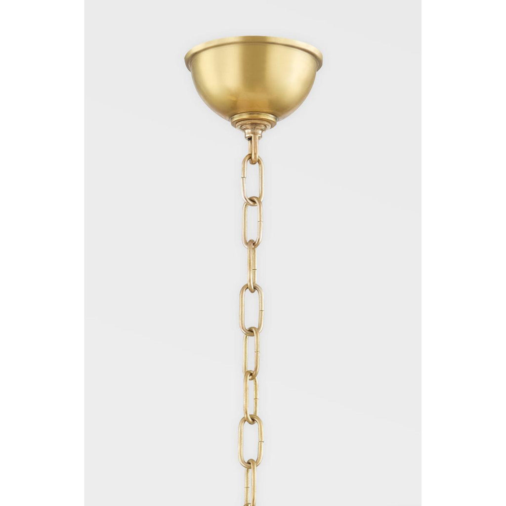 Ripley 6-Light Chandelier in Aged Brass 31.75L x 31.75W x 20.25H