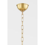 Ripley 6-Light Chandelier in Aged Brass 31.75L x 31.75W x 20.25H