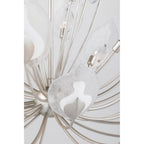 Blossom 20-Light Chandelier in Silver Leaf 40.5L x 40.5W x 26.75H
