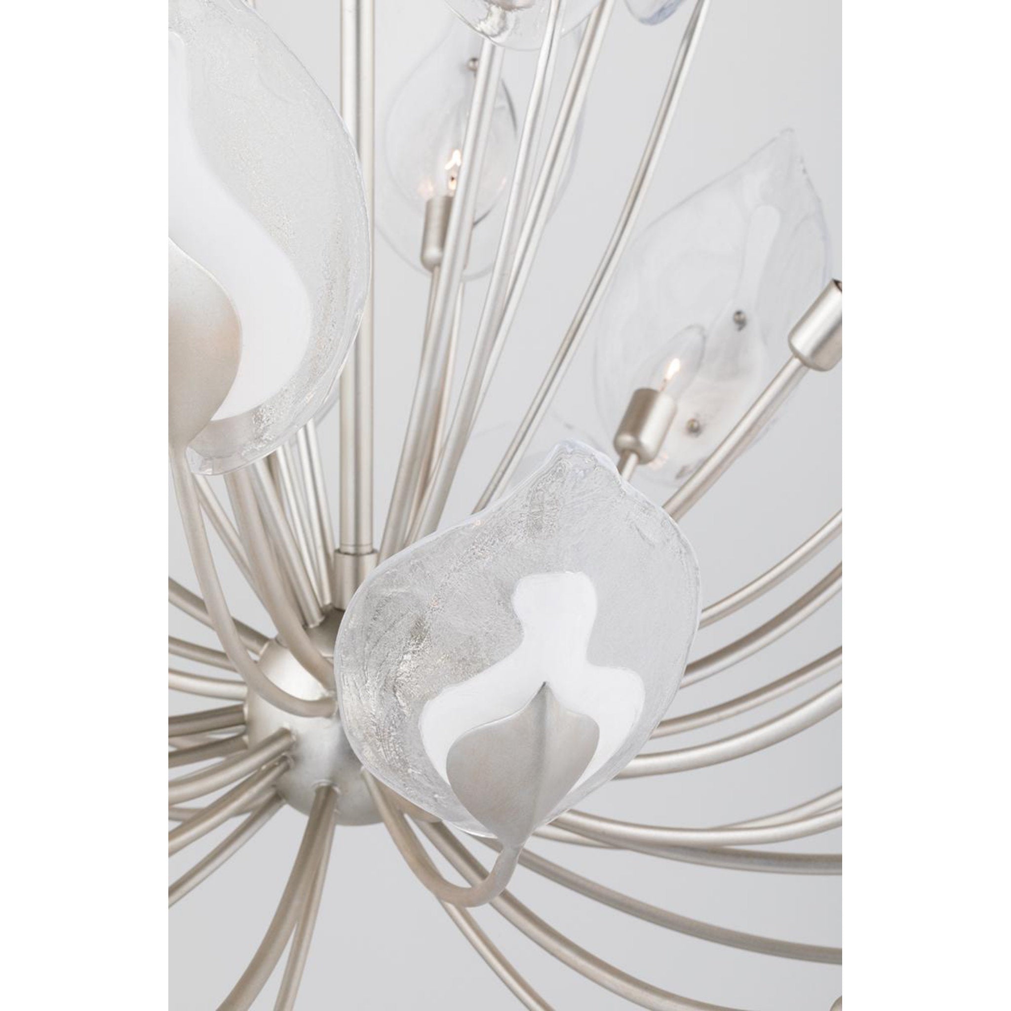 Blossom 24-Light Chandelier in Gold Leaf 55L x 55W x 37H
