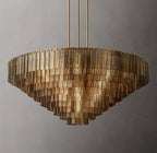 Sirene Smoke Glass Round Chandelier 65"