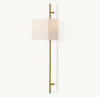 Vela Octagonal Bar Sconce - Rectangular Shade
