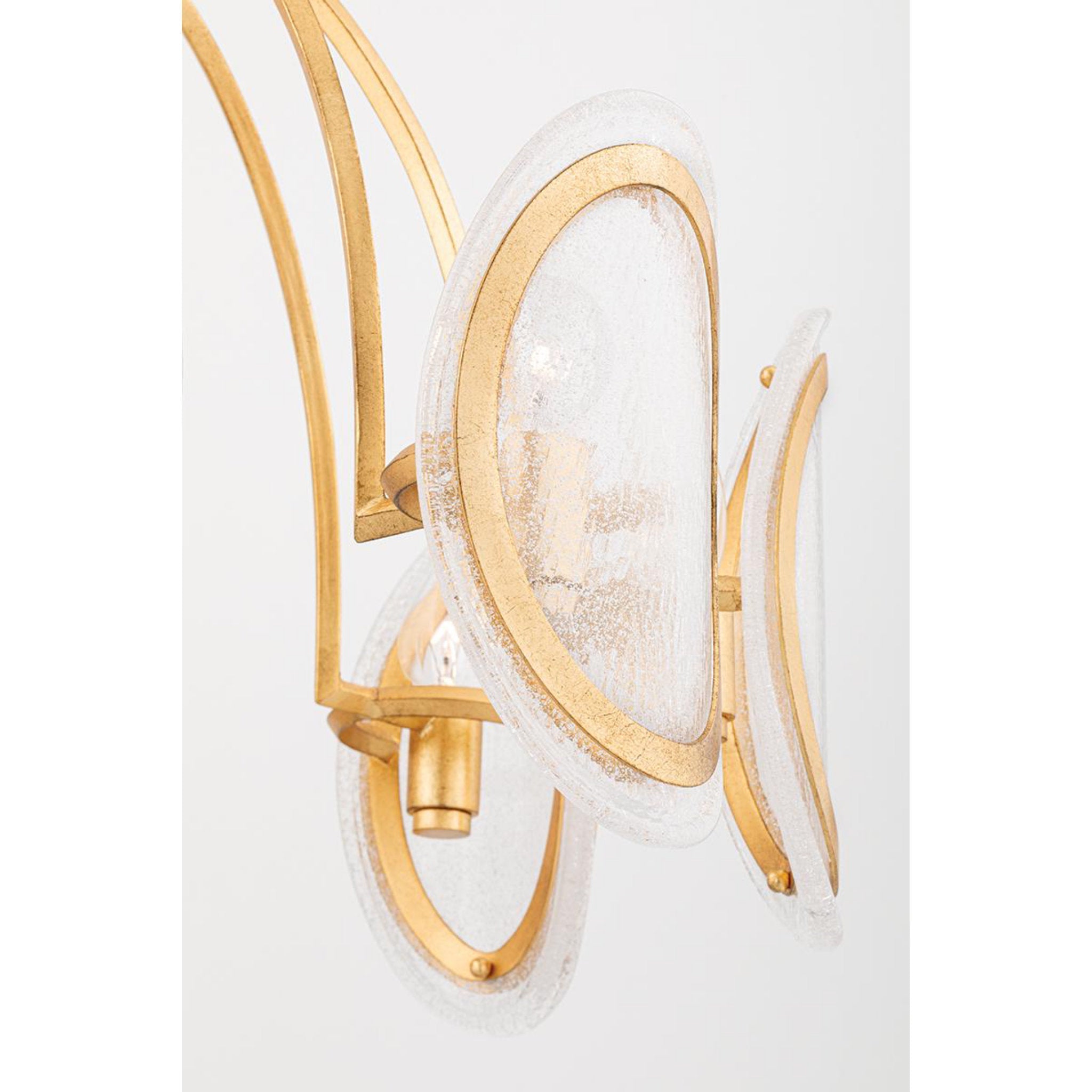 Danes 12-Light Chandelier in Vintage Gold Leaf 34L x 34W x 33H