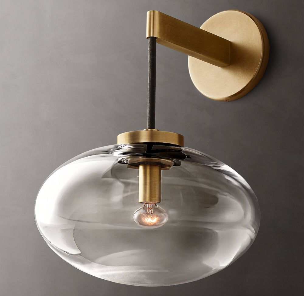 Cabrette Clear Glass Sconce