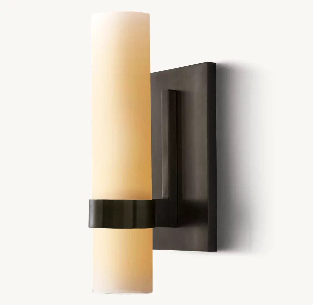 Ravelle Milk Glass Sconce