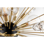 Liberty 6-Light Chandelier in Aged Brass 32L x 32W x 32H