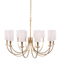 Mason 12-Light Chandelier in Aged Brass 34.5L x 34.5W x 27.25H