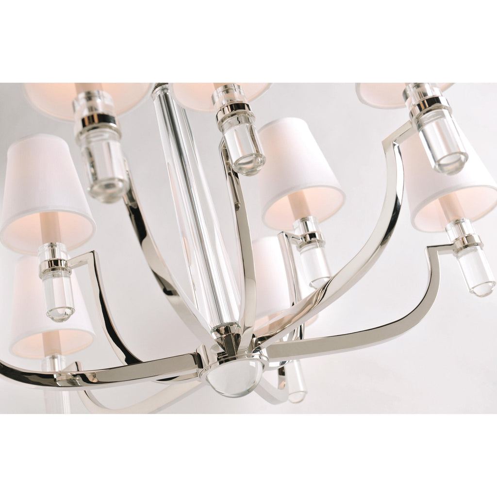 Dayton 9-Light Chandelier in Aged Brass 33L x 33W x 25.75H