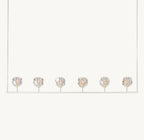 Boule De Cristal Clear Glass Linear Chandelier 60"