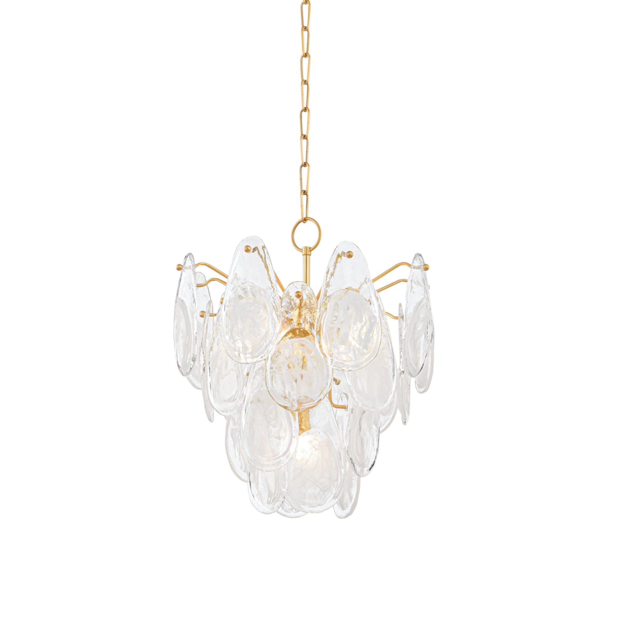 Darcia 5-Light Chandelier in Aged Brass 18L x 18W x 20.25H