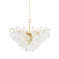 Darcia 15-Light Chandelier in Aged Brass 35.75L x 35.75W x 28.75H