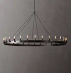 Camino Vintage Candelabra Round Chandelier 63"