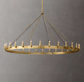 Camino Vintage Candelabra Round Chandelier 63"