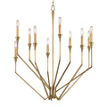 Archie 10-Light Chandelier in Aged Brass 30L x 30W x 35.75H