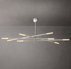 Rousseau 8-Light Mobile Etched Rod Chandelier