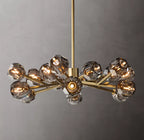 Boule De Cristal Smoke Glass Round Chandelier 36"