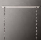 Harlow Calcite Rectangular Chandelier 74"