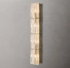 Lattice Clear Glass Grand Sconce