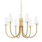 Ripley 6-Light Chandelier in Aged Brass 31.75L x 31.75W x 20.25H