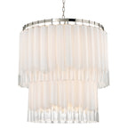 Tyrell 13-Light Chandelier in Polished Nickel 31L x 31W x 36.5H
