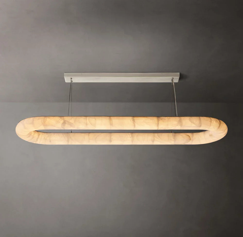 Rivage Lisse Oval Chandelier 74"