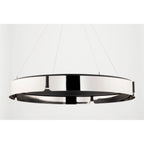 Tribeca 0-Light Chandelier in Burnished Nickel/Black Combo 32.75L x 32.75W x 5H