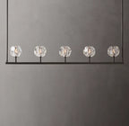 Boule De Cristal Clear Glass Linear Chandelier 48"