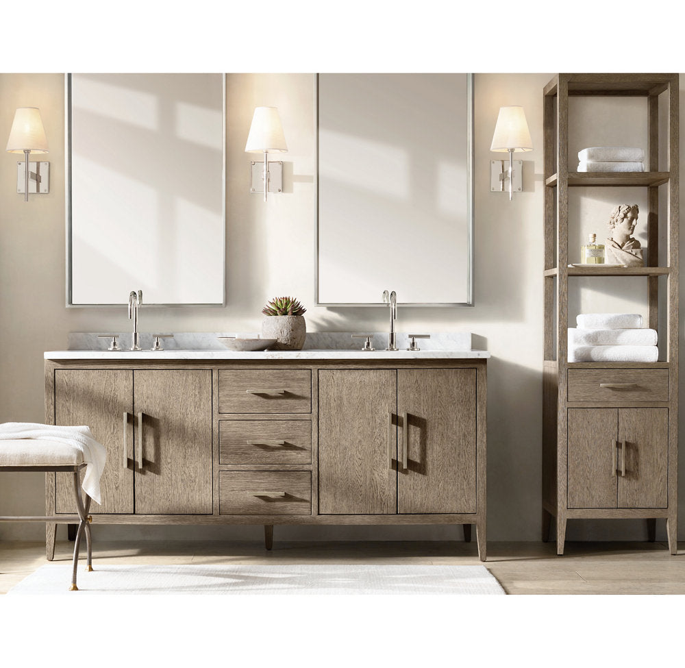 Fulham Linen Shade Sconce