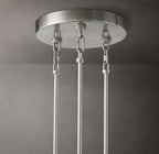 Sirene Clear Glass Round Chandelier 65"