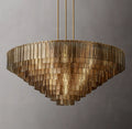 Sirene Smoke Glass Round Chandelier 65"