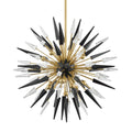 Sparta 12-Light Chandelier in Aged Brass 32L x 32W x 32H