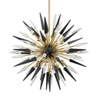 Sparta 12-Light Chandelier in Aged Brass 32L x 32W x 32H